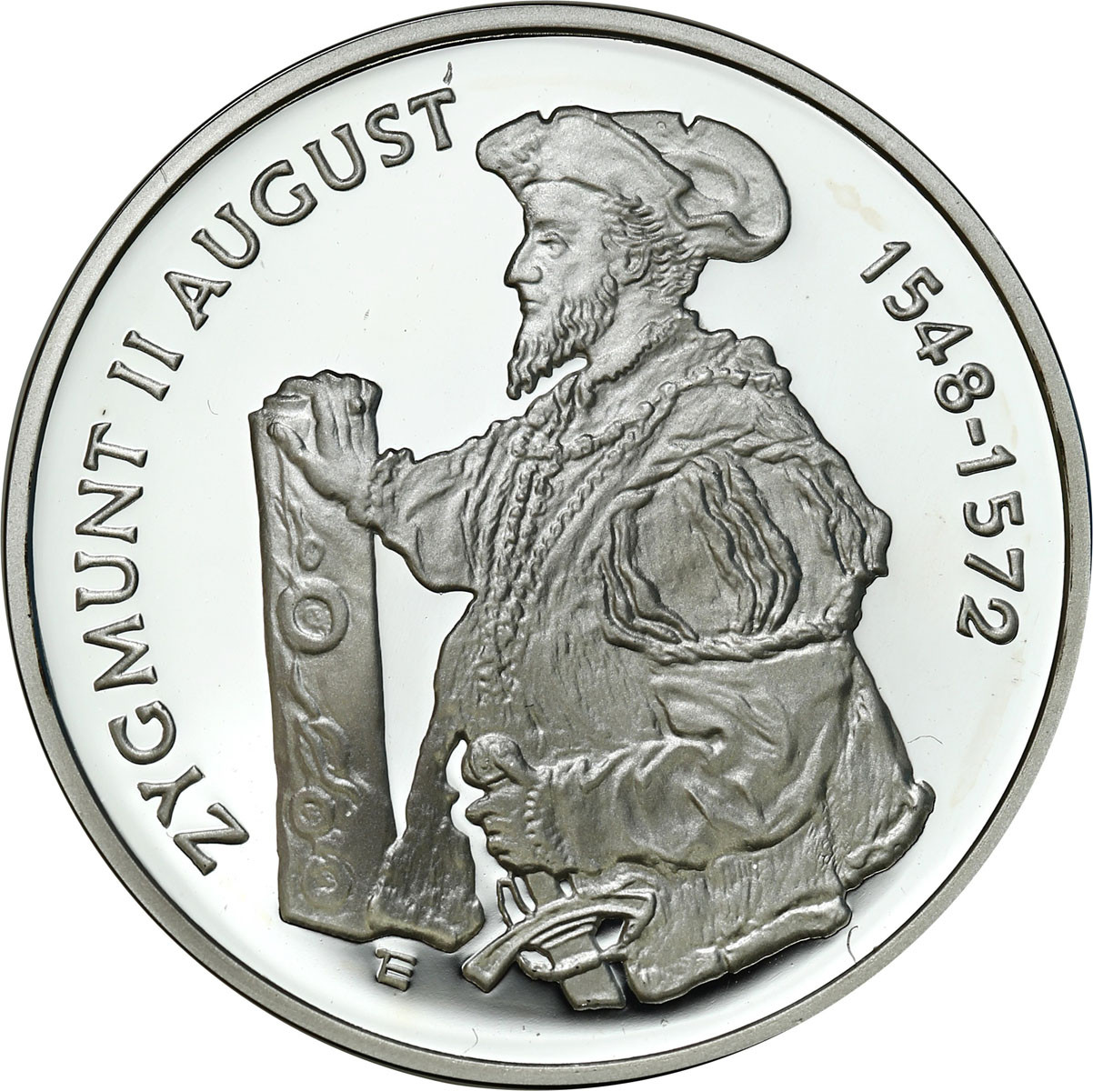 10 złotych 1996 Zygmunt II August – półpostać